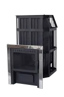 печь для бани сибирь закр. каменка (панорамная дверца)