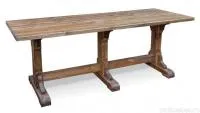стол №6 н 210х80 на 3-х опорах (массив сосны, старение), палисандр, ирб