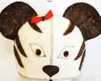 шапка для бани тигрица, жар-банька