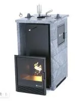 печь для бани изистим сочи м2 premium 3-х стор.кожух закр.верх талькохлорит вх.справа футеровка