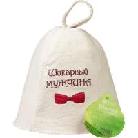 шапка для бани шикарный мужчина банные штучки