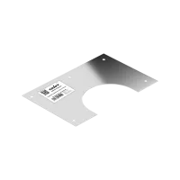 разделка craft потолочная декоративная нерж. (304/0,5мм), 400*266, 0-5° ф200, 2-х составная