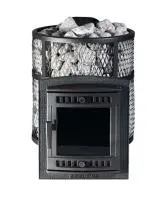 печь для бани прометалл атмосфера m с ктт (тоннелем) сетка нерж. со стеклом