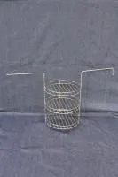 этажерка для тандыра 3-х ярусная d270 h440 мм с ручками и внутр. доп. кольцом нск